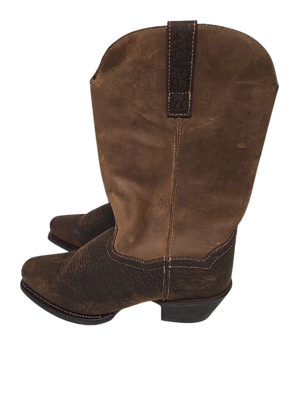 Laredo Men's 68449 Gilly Cowboy Western Boot Square Toe Brown Size 9D - Picture 4 of 7